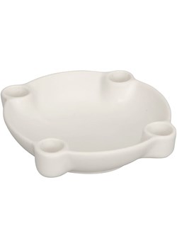 POSIWIO Świecznik w kolorze białym - Ø 18,5 cm ze sklepu Limango Polska w kategorii Świeczniki - zdjęcie 187586985