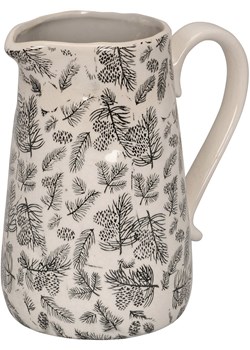 POSIWIO Dzbanek dekoracyjny &quot;Cones&quot; w kolorze beżowo-czarnym - wys. 23,5 cm ze sklepu Limango Polska w kategorii Dekoracje - zdjęcie 187586987