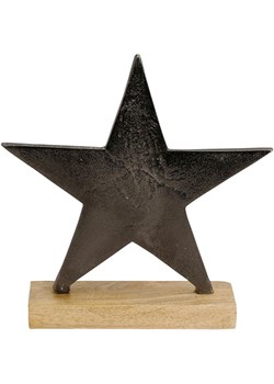POSIWIO Figurka dekoracyjna &quot;Star&quot; w kolorze brązowym - 21 x 21,5 x 6 cm ze sklepu Limango Polska w kategorii Dekoracje - zdjęcie 187586988