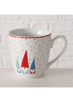 Boltze Kubek jumbo &quot;Remsy&quot; w kolorze biało-czerwono-miętowym - 480 ml ze sklepu Limango Polska w kategorii Naczynia - zdjęcie 187587136