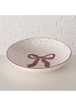 Boltze Miska &quot;Boucle&quot; w kolorze czerwono-białym - Ø 33,5 cm ze sklepu Limango Polska w kategorii Naczynia - zdjęcie 187587139