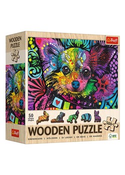 Trefl 501-częściowe drewniane puzzle &quot;Colourful puppy&quot; - 12+ ze sklepu Limango Polska w kategorii Puzzle - zdjęcie 187587378