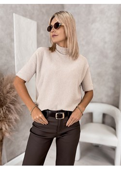 sweter aslan beżowy one size ze sklepu UBRA w kategorii Swetry damskie - zdjęcie 187587395