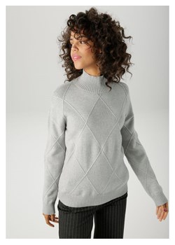 Aniston Sweter w kolorze jasnoszarym ze sklepu Limango Polska w kategorii Swetry damskie - zdjęcie 187588425
