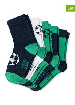 Schiesser Skarpety (5 par) w kolorze granatowo-zielonym ze sklepu Limango Polska w kategorii Skarpetki dziecięce - zdjęcie 187588516