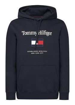 Tommy Hilfiger Bluza Embro Flag MW0MW42735 Granatowy Regular Fit ze sklepu MODIVO w kategorii Bluzy męskie - zdjęcie 187588698