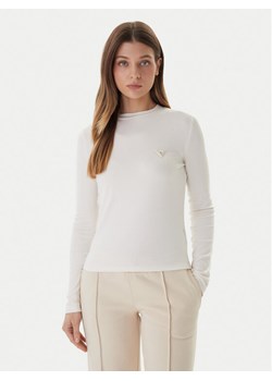 Guess Bluzka V6RI00 KD741 Écru Slim Fit ze sklepu MODIVO w kategorii Bluzki damskie - zdjęcie 187588729