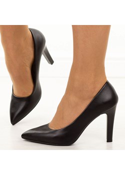 Czarne pu szpilki damskie Sergio Leone 1446 ze sklepu suzana.pl w kategorii Czółenka - zdjęcie 187589015