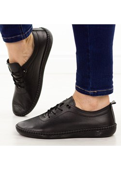 Czarne skórzane półbuty damskie T.Sokolski 2023 ze sklepu suzana.pl w kategorii Półbuty damskie - zdjęcie 187589079