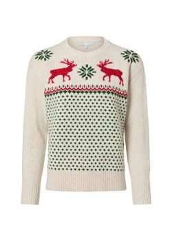 VG Damski sweter z dzianiny z zawartością wełny Kobiety Sztuczne włókno écru wzorzysty ze sklepu vangraaf w kategorii Swetry damskie - zdjęcie 187589146