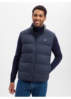 Fred Perry Kamizelka męska Mężczyźni granatowy jednolity ze sklepu vangraaf w kategorii Kamizelki męskie - zdjęcie 187589156