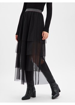 Nümph Damska spódnica maxi - Nuea Kobiety czarny jednolity ze sklepu vangraaf w kategorii Spódnice - zdjęcie 187589176