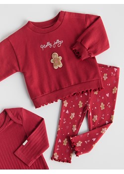 Reserved - Świąteczny komplet - czerwony ze sklepu Reserved w kategorii Komplety niemowlęce - zdjęcie 187589998