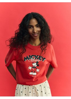 Reserved - Dwuczęściowa piżama Mickey Mouse - czerwony ze sklepu Reserved w kategorii Piżamy damskie - zdjęcie 187590305