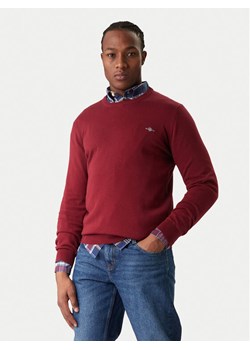 Gant Sweter 8030561 Czerwony Regular Fit ze sklepu MODIVO w kategorii Swetry męskie - zdjęcie 187591668