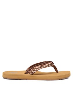 Roxy Japonki ARJL101113 Brązowy ze sklepu MODIVO w kategorii Klapki damskie - zdjęcie 187591688