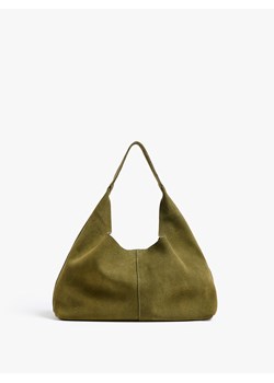 Mohito - Zamszowa torebka - oliwkowy ze sklepu Mohito w kategorii Torby Shopper bag - zdjęcie 187592208