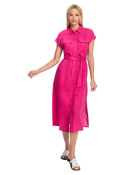 Heine Lniana sukienka w kolorze różowym ze sklepu Limango Polska w kategorii Sukienki - zdjęcie 187593766