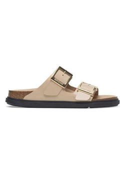 Birkenstock Skórzane klapki &quot;Arizona&quot; w kolorze beżowym ze sklepu Limango Polska w kategorii Klapki damskie - zdjęcie 187593807