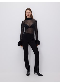 Reserved - Body z metaliczną nicią - czarny ze sklepu Reserved w kategorii Body damskie - zdjęcie 187594359