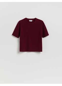 Reserved - Wełniany sweter - bordowy ze sklepu Reserved w kategorii Swetry damskie - zdjęcie 187594496