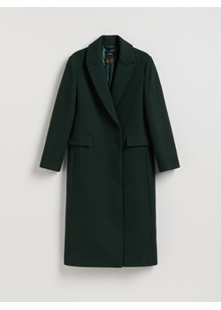 Reserved - Płaszcz z wełną Bellandi - morski ze sklepu Reserved w kategorii Płaszcze damskie - zdjęcie 187594568