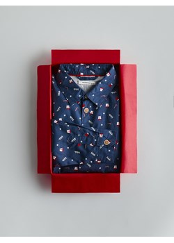 Reserved - Świąteczna koszula - granatowy ze sklepu Reserved w kategorii Koszule chłopięce - zdjęcie 187594589