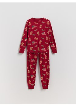 Reserved - Świąteczna piżama - bordowy ze sklepu Reserved w kategorii Piżamy dziecięce - zdjęcie 187594705
