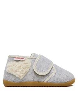 Kapcie Naturino Eppis 4000723-01-0Q03 S Szary ze sklepu eobuwie.pl w kategorii Kapcie dziecięce - zdjęcie 187594797