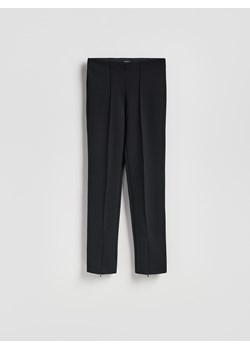 Reserved - Spodnie z zamkami - czarny ze sklepu Reserved w kategorii Spodnie damskie - zdjęcie 187595458