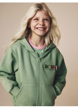 Reserved - Bluza z aplikacją Boffie & Poko - zielony ze sklepu Reserved w kategorii Bluzy dziewczęce - zdjęcie 187595576