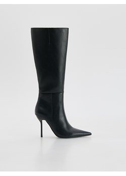 Reserved - Kozaki na szpilce - czarny ze sklepu Reserved w kategorii Kozaki damskie - zdjęcie 187595675