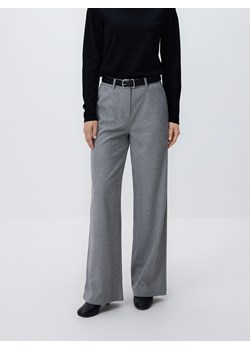 Reserved - Spodnie z paskiem - ciemnoszary ze sklepu Reserved w kategorii Spodnie damskie - zdjęcie 187595906