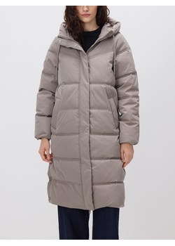 Reserved - Długa kurtka z kapturem - beżowy ze sklepu Reserved w kategorii Kurtki damskie - zdjęcie 187595947