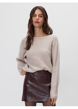 Reserved - Spódnica mini z imitacji skóry - ciemnobrązowy ze sklepu Reserved w kategorii Spódnice - zdjęcie 187596008