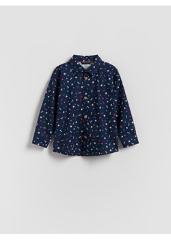 Reserved - Świąteczna koszula - granatowy ze sklepu Reserved w kategorii Koszule chłopięce - zdjęcie 187596036