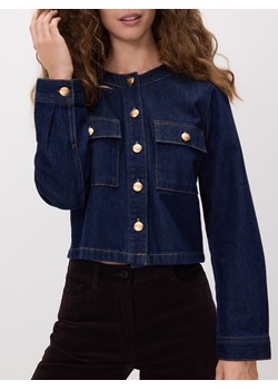 Reserved - Kurtka z dekoracyjnymi guzikami - granatowy ze sklepu Reserved w kategorii Kurtki damskie - zdjęcie 187596057