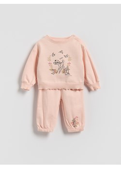Reserved - Komplet dresowy Bambi - brudny róż ze sklepu Reserved w kategorii Komplety niemowlęce - zdjęcie 187596156