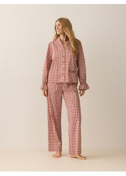 Reserved - Dwuczęściowa piżama w kratkę - czerwony ze sklepu Reserved w kategorii Piżamy damskie - zdjęcie 187596259
