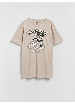 Reserved - Koszula nocna Mickey Mouse - beżowy ze sklepu Reserved w kategorii Koszule nocne - zdjęcie 187596286