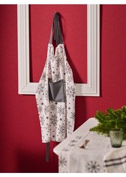 Sinsay - Zimowy fartuch kuchenny z motywem śnieżynek - biały ze sklepu Sinsay w kategorii Fartuchy kuchenne - zdjęcie 187597355