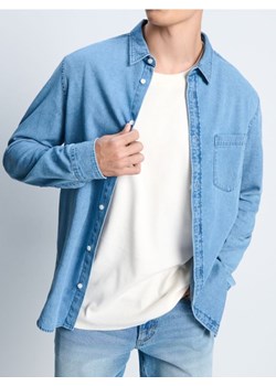 Sinsay - Koszula z długim rękawem - niebieski ze sklepu Sinsay w kategorii Koszule męskie - zdjęcie 187597367