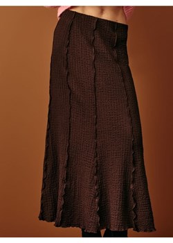 Sinsay - Spódnica midi - brązowy ze sklepu Sinsay w kategorii Spódnice - zdjęcie 187597545