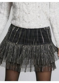 Sinsay - Spódnica mini z połyskiem - srebrny ze sklepu Sinsay w kategorii Spódnice - zdjęcie 187597547
