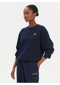 Tommy Hilfiger Bluza Script WW0WW49418 Granatowy Regular Fit ze sklepu MODIVO w kategorii Bluzy damskie - zdjęcie 187598426