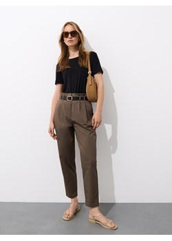 Mohito - Spodnie paperbag - zielony ze sklepu Mohito w kategorii Spodnie damskie - zdjęcie 187599445