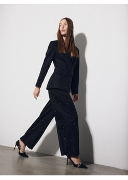 Reserved - Spodnie ze strasem - czarny ze sklepu Reserved w kategorii Spodnie damskie - zdjęcie 187599565