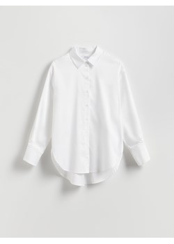 Reserved - Bawełniana koszula z szerokimi mankietami - biały ze sklepu Reserved w kategorii Koszule damskie - zdjęcie 187599688