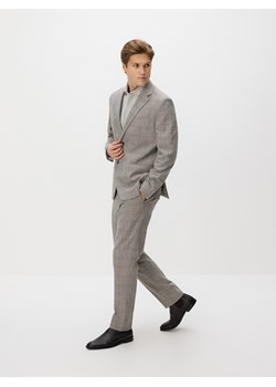 Reserved - Spodnie carrot slim w kratę - brązowy ze sklepu Reserved w kategorii Spodnie męskie - zdjęcie 187599826