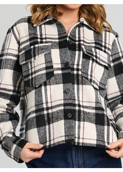 Sinsay - Kurtka koszulowa w kratę - czarny ze sklepu Sinsay w kategorii Kurtki damskie - zdjęcie 187600845